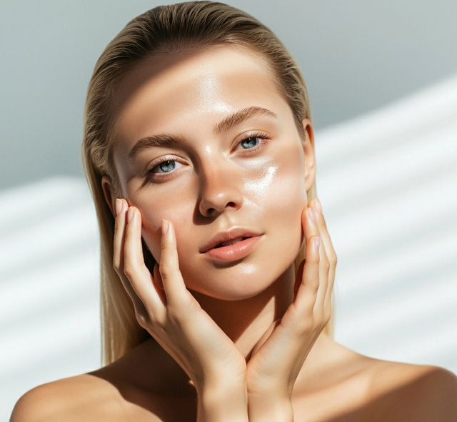 Brightening facial thumbnail