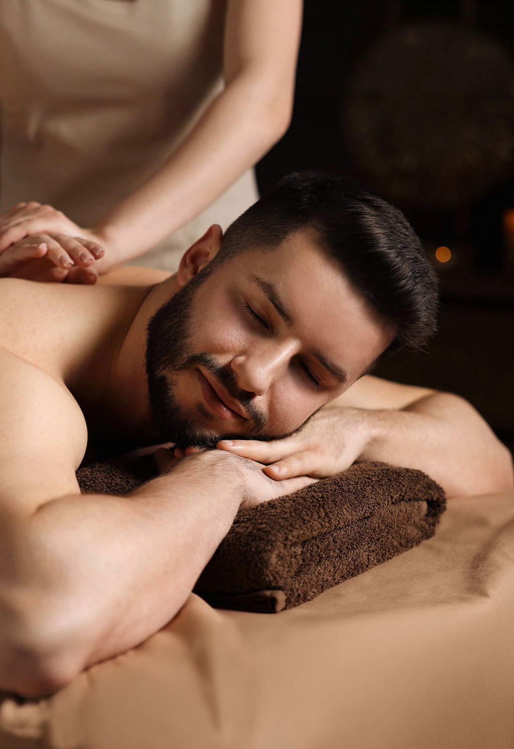Getting relaxing massage